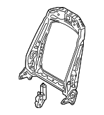 4K0881516B - Body: Seat Back Frame for Audi: A6 allroad, A6 Quattro, A7 Sportback, e-tron Quattro, e-tron S, e-tron S Sportback, e-tron Sportback, Q8 e-tron, Q8 e-tron Sportback, RS6 Avant, RS7 Sportback, S6, S7 Sportback, SQ8 e-tron, SQ8 e-tron Sportback Image