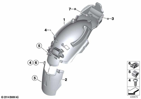 Rear Wheel Cover, License Plate Bracket for 2012 BMW-Motorrad R 1200 RT #1
