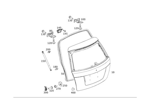 Rear-End Door for 2012 Mercedes-Benz C350 #0