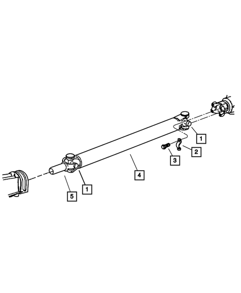 Propeller Shaft for 2002 Jeep Liberty #1