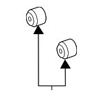2223511700 - Suspension: Front Plate Insulator for Mercedes-Benz Image