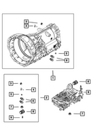 68241047AC - Transmission: Transmission Plug Kit for Chrysler: 300 | Dodge: Challenger, Charger, Durango | Jeep: Grand Cherokee, Grand Cherokee L, Grand Cherokee WK | Ram: 1500, 1500 Classic Image