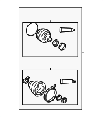 443802200 - Suspension: Cv Joint Boot Kit for Toyota: Corolla, Matrix Image