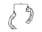 D40603NF0A - : Park Brake Shoes for Nissan Image