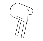 82940TG7L01ZA - : 2019-2021 Honda Pilot - Headrest Assembly Rear Center *YR507L* (Shadow Beige) for Honda: Pilot Image