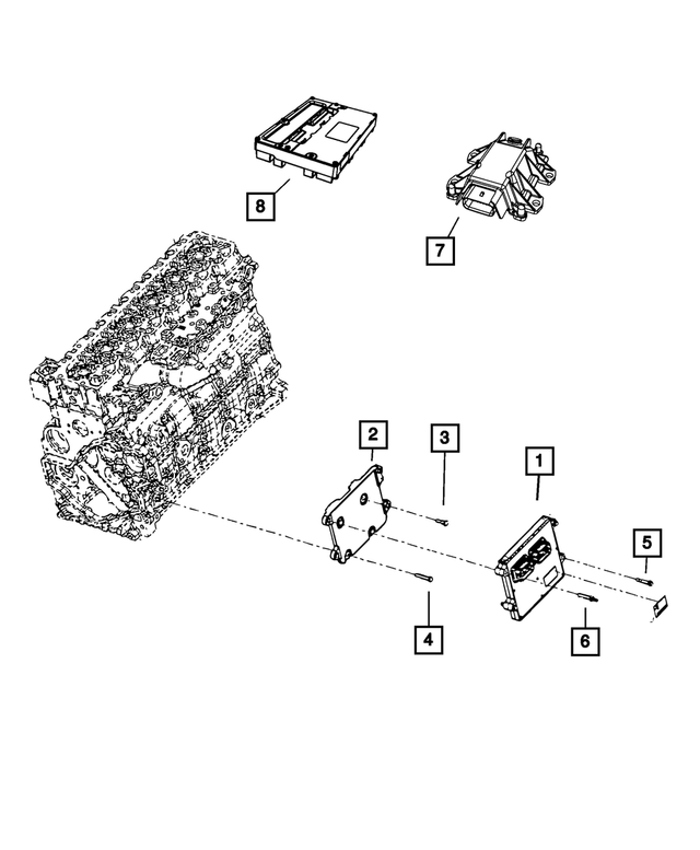 68089741AA - Electrical: Engine Controller Module for Mopar Image image