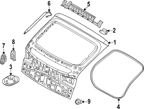 Liftgate for 2025 Genesis GV60 #0
