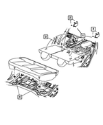 5258001AA - Interior Trim: Seat Back Latch Striker for Mopar Image