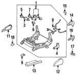 1992-1997 Lexus - Recline Motor