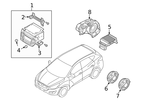Sound System for 2011 Hyundai Tucson #0