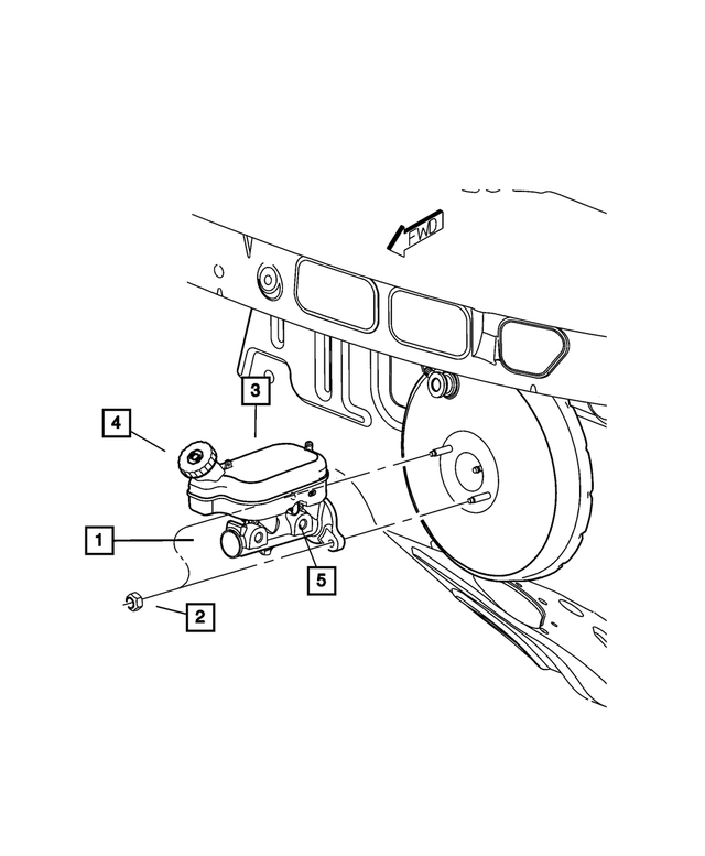 « 4877805AA – Service Brakes : Frein Maitre-cylindre pour Mopar Image »