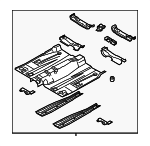 HG9Z5411135B - Body: Front Floor Pan for Ford: Fusion, Police Responder Hybrid | Lincoln: MKZ Image