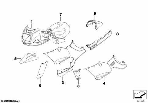 Painted Parts for 1992 BMW-Motorrad R 1100 RS #2
