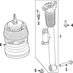 604123476 - : Suspension Shock Absorber for Land Rover: Range Rover Sport Image