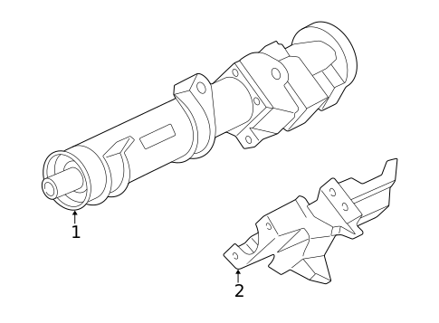 Steering Column Assembly for 2003 Oldsmobile Alero #0