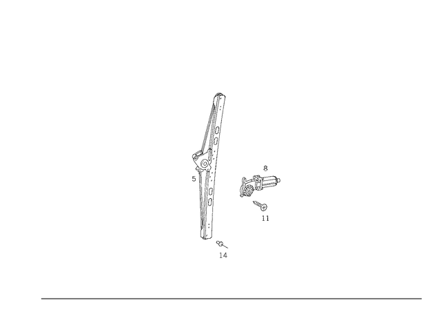 1637300146 - Rear Doors: Window Lifter for Mercedes-Benz: ML320, ML430, ML55 AMG Image image