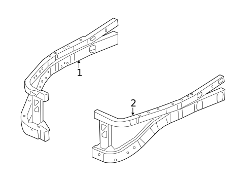 Structural Components & Rails for 2009 Dodge Durango #0