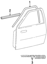 7507134010 - Body: Molding for Toyota Image image