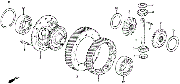 MT Differential for 1991 Honda Civic #0