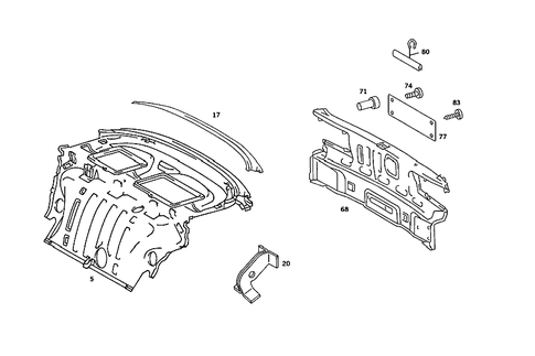 Rear End for 1988 Mercedes-Benz 560SEL #1