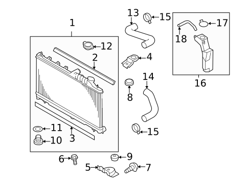 Radiator & Components for 2020 Subaru WRX #0