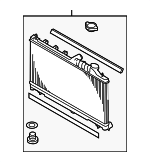 45119VA000 - : RADIATOR ASSEMBLY [PLEASE PROVIDE A VIN TO MATCH] for Subaru Image