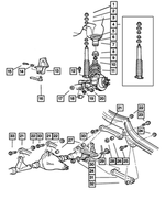 52005574 - Front Suspension &amp; Drive: Shock Absorber Retainer, Mounting for Mopar Image