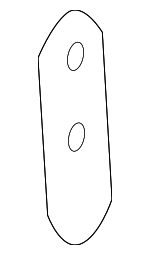 25554222 - Body: Anchor Plate for Buick: Terraza | Cadillac: 60 Special, DeVille, Fleetwood | Chevrolet: Uplander, Venture | Oldsmobile: 98, Silhouette | Pontiac: Montana, Trans Sport | Saturn: Relay Image