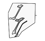 88980797 - Body: Windshield Pillar for Buick: Terraza | Chevrolet: Uplander | Pontiac: Montana | Saturn: Relay Image