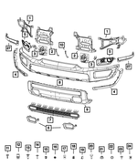 BUMPER - BRACKET | Mopar 68271501AA