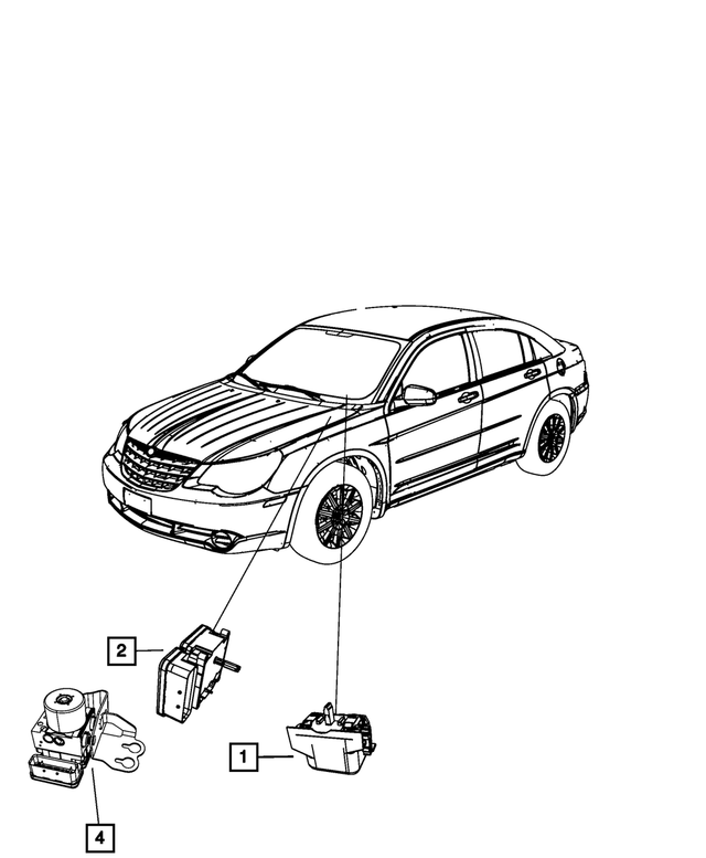 68061733AA - Electrical: Anti-lock Brake System Module for Mopar Image image