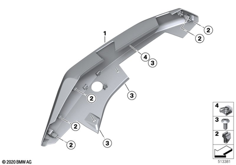 Motorcycle Trim Section, Windshield for 2019 BMW-Motorrad C 400 X #6