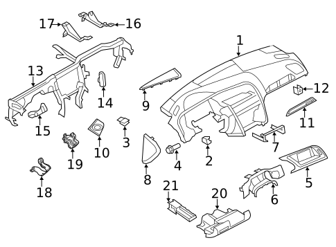 Instrument Panel for 2009 Audi Q5 #0
