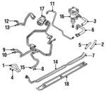 MB010721 - : Power Steering Return Hose for Mitsubishi: 3000GT, Expo, Expo LRV, Lancer, Mirage, Montero Image