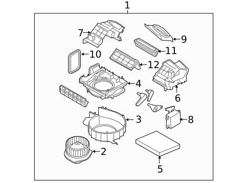 Blower Motor & Fan for 2009 INFINITI EX35 #0