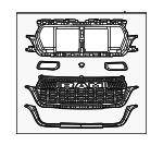 68668814AA - Body: Grille Assembly for Ram: 1500 Image