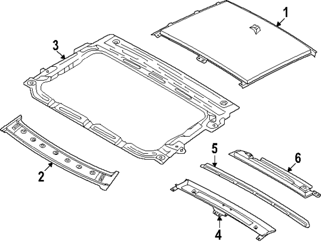 67155GG050 - : Roof Bow for Kia Image