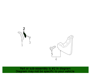 2019-2025 Volvo S60 Trim Molding Bracket - Passenger Side (RH) 32280069 ...