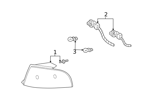 Tail Lamps for 2005 Mercury Sable #0