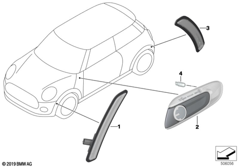 Turn Signals Front / Side for 2019 Mini Cooper SE #0