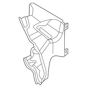 8W6121674D - Body: Duct for Audi Image