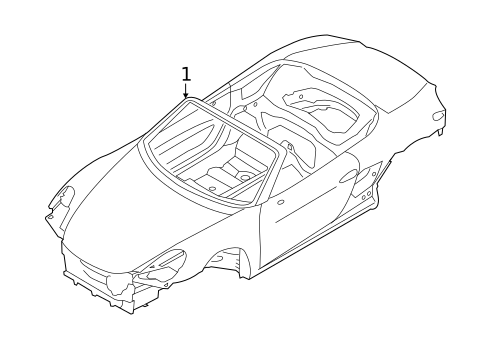 Body Shell for 2013 Porsche Boxster #1