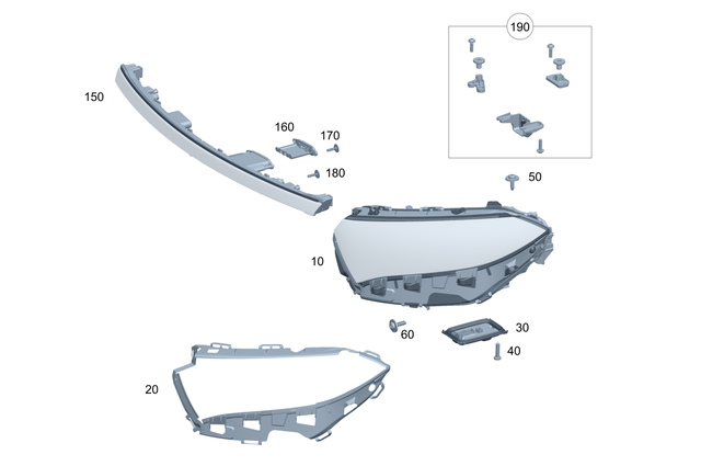 2438200900 - : Repair Kit, Holder for Mercedes-Benz Image