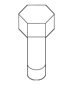 1129410256K - Steering: Power Steering Pump Bolt for Kia: Cadenza, Carnival, K5, K900, Optima, Sorento, Spectra, Spectra5, Sportage, Telluride Image