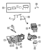 68068721AA - Air Conditioners and Heaters: Distribution Housing for Ram: 3500 Image