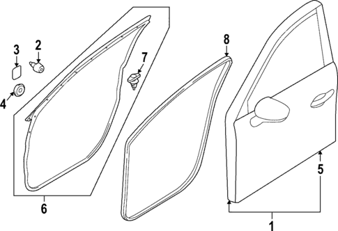 Door & Components for 2023 Mazda CX-50 #1