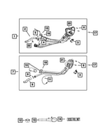 68090383AB - Fuel and Accelerator Pedal: Ground Strap for Mopar Image