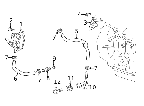 Oil Cooler for 2021 Toyota C-HR #0