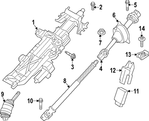 Steering Column Assembly for 2024 BMW i7 #0