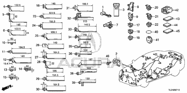 Harness Band - Bracket for 2014 Acura TSX #0